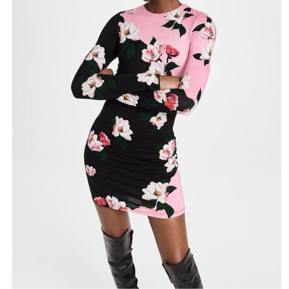 alice + olivia Women's Delora Crew Neck Mini Dress Size 10